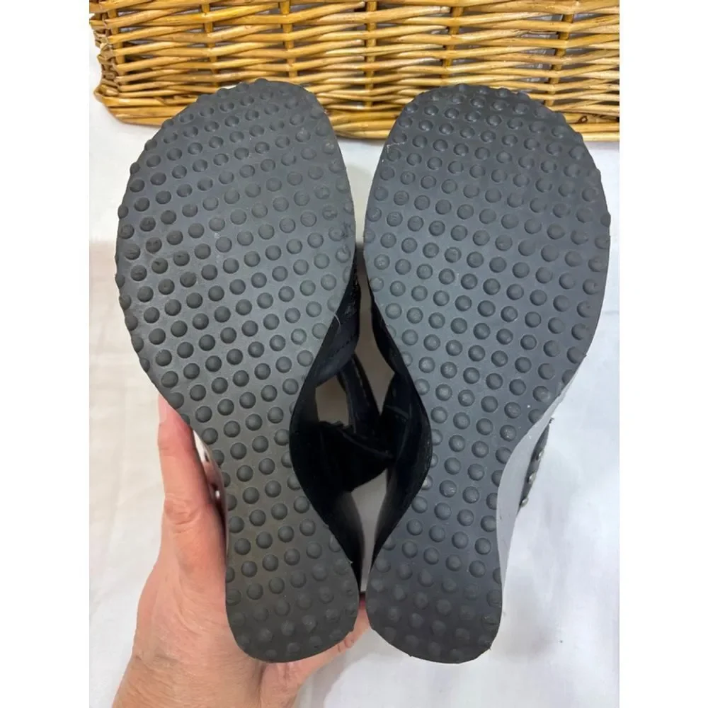 Harley Davidson 4 inch wedge sandals size 6.5